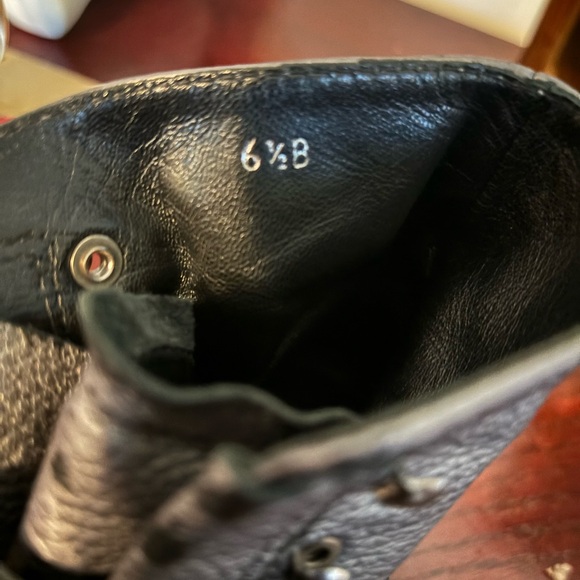 Chanel Patent Leather Cap Toe Combat Boots - Picture 4 of 10